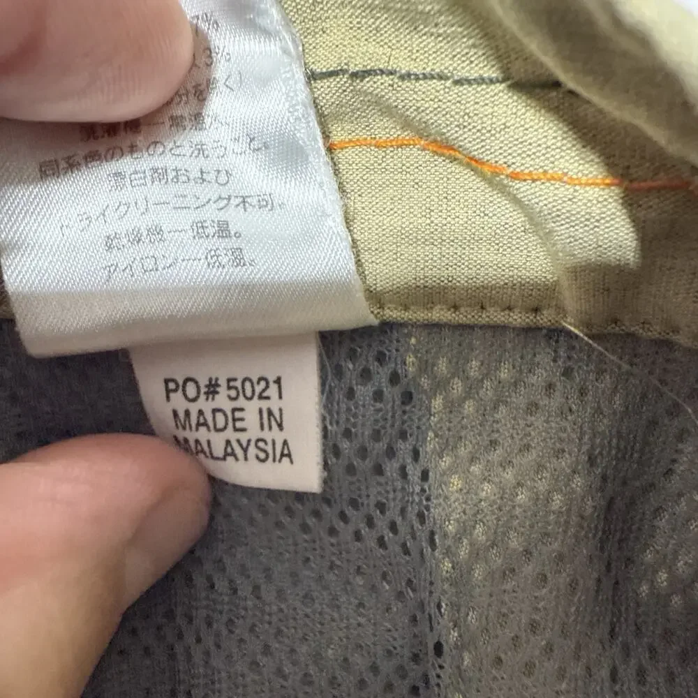Patagonia Intransit Pants Mens 34 Beige Khaki Chino Outdoor Hiking Flap Pockets